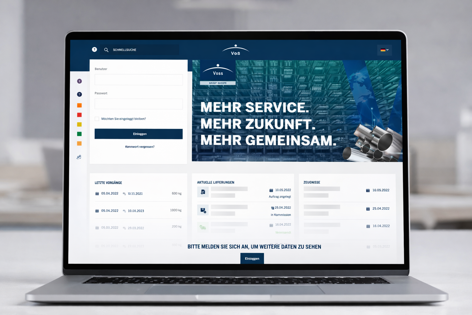 VossOnline – Digitales Kundenportal